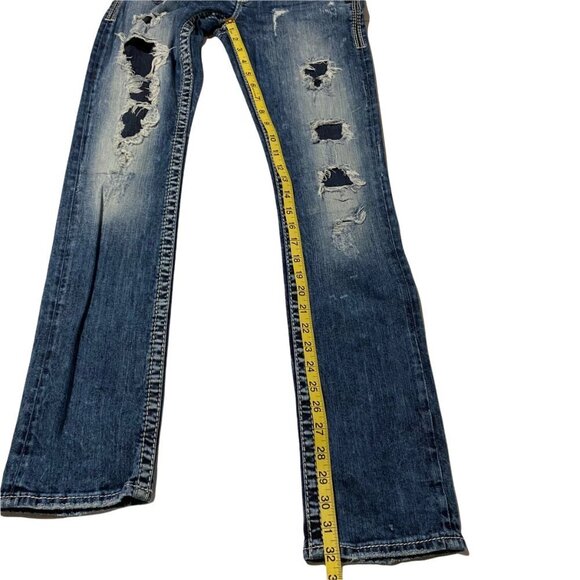 Silver Tuesday Straight Distressed Women's Jeans W28/L32.Good Preowned Condition - Picture 9 of 10
